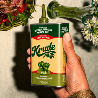 Krude Basil Infused Olive Oil