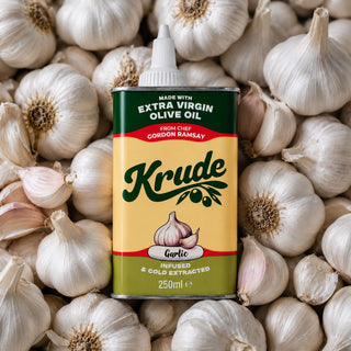 Krude Garlic Infused Olive Oil